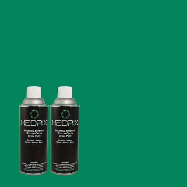 Hedrix 11 oz. Match of 480B-6 Treasure Isle Low Lustre Custom Spray Paint (2-Pack)