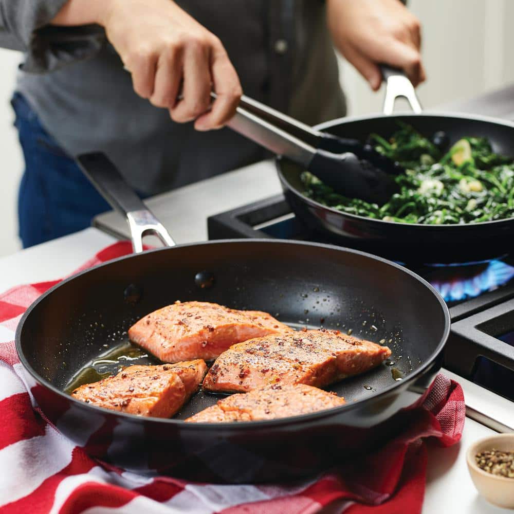 Onyx Hard Anodized Aluminum Nonstick Frying Pan Set, 2-Piece