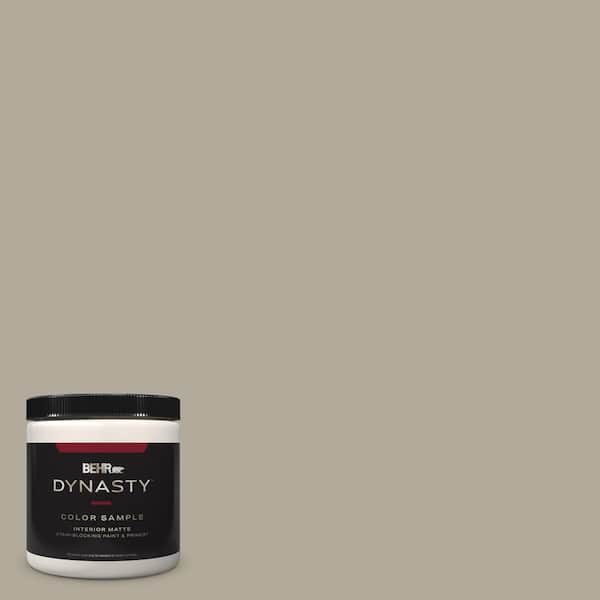 BEHR DYNASTY 8 oz. #ECC-47-1 Mountain Shade Matte Stain-Blocking Interior/Exterior Paint & Primer Sample
