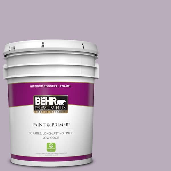 BEHR PREMIUM PLUS 5 gal. Home Decorators Collection #HDC-SP14-12 Exclusive Violet Eggshell Enamel Low Odor Interior Paint & Primer