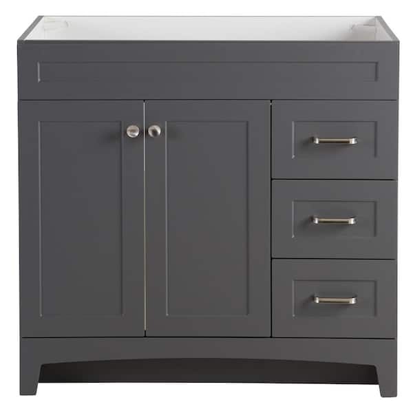 Home Decorators Collection Thornbriar 36 in. W x 21 in. D Bathroom Vanity Cabinet in Cement
