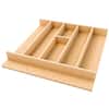 Rev-A-Shelf 2.36 in. H x 19.25 in. W x 19.49 in. D Light Brown Wooden Utensil Drawer Insert 4WUT-24SH-1