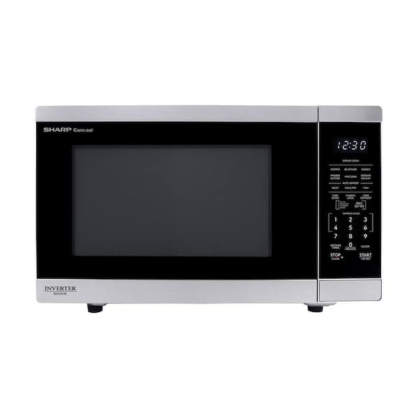 20.4 in 1.4 Cu Ft Electric Countertop Microwave in Stainless Steel