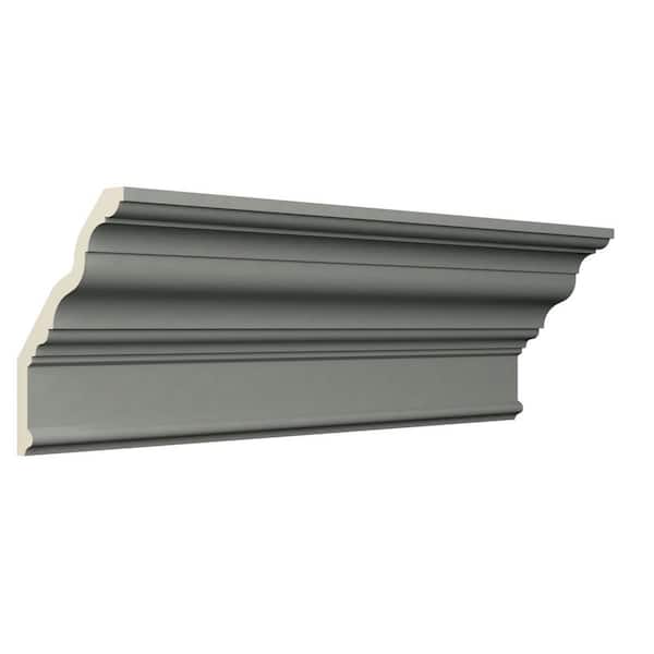 Ekena Millwork Lincoln 4.875 in. D x 8.625 in. W x 96 in. L Polyurethane Crown Moulding