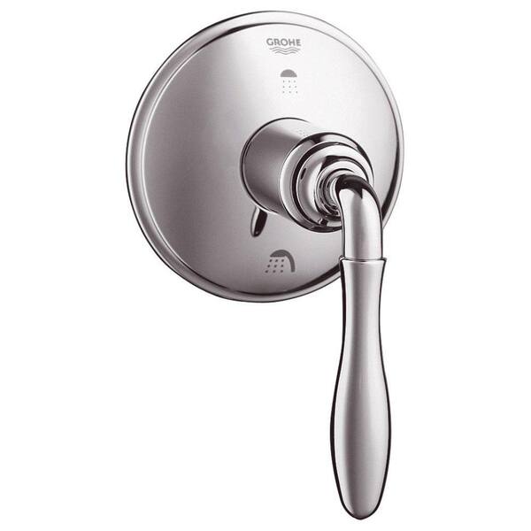 GROHE Seabury Single-Handle 3-Port Diverter Valve Only Trim Kit in Polished Nickel (Valve Sold Separately)