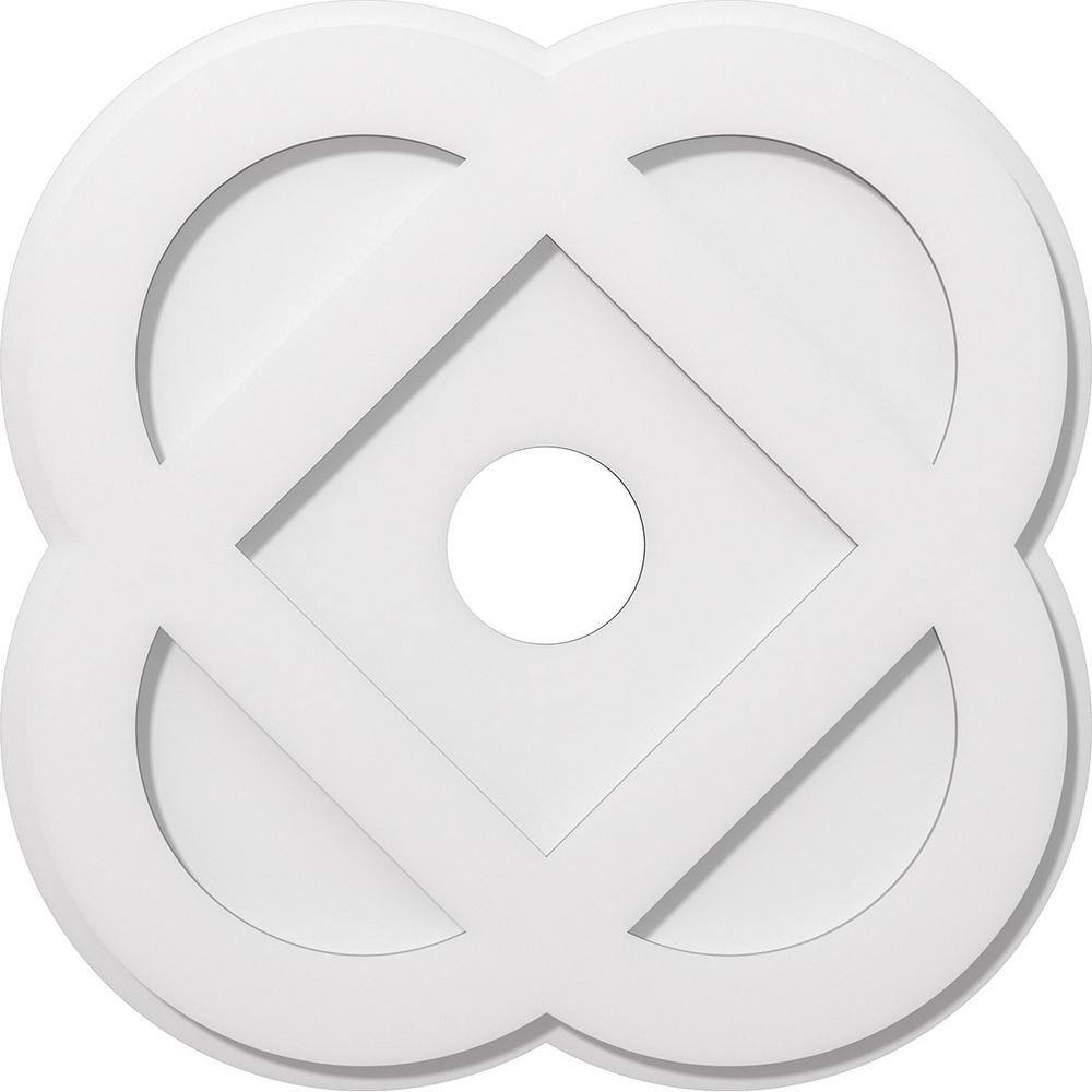 Charlotte White PVC Contemporary Ceiling Medallion 22"