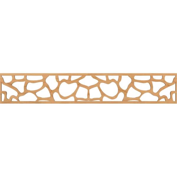 Ekena Millwork Rochester Fretwork 0.375 in. D x 46.625 in. W x 8 in. L Maple Wood Panel Moulding