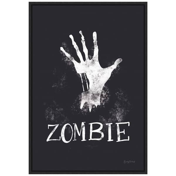 Amanti Art 16 in. x 23.25 in. Sophisticated Spooky X Framed Halloween Holiday Canvas Wall Art