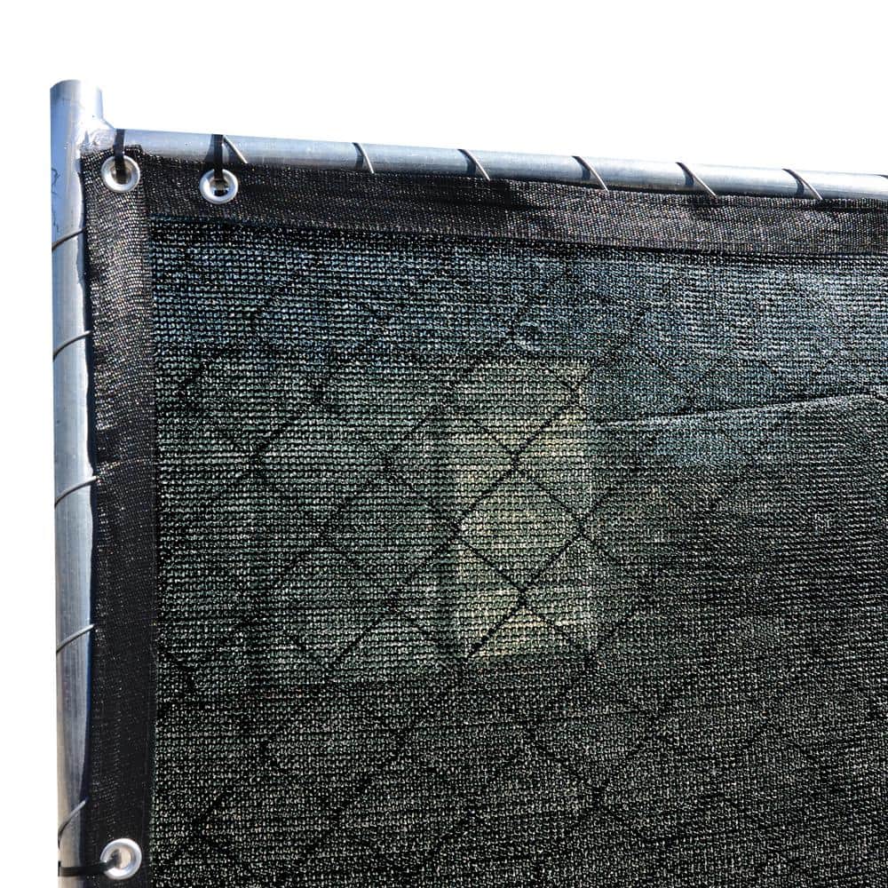 Black Polyethylene Privacy Fence Screen with Reinforced Grommets