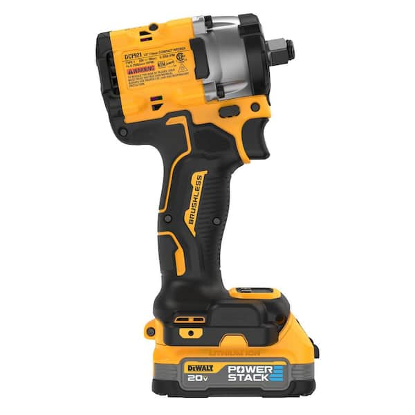 Boulonneuse à chocs 18V 1,7Ah POWERSTACK DEWALT DCF921E2T-QW