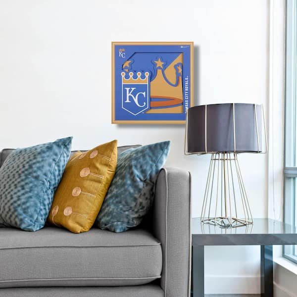 YouTheFan MLB Kansas City Royals 3D Logo Series Wall Art - 12 x 12  Decorative Sign 3704565 - The Home Depot