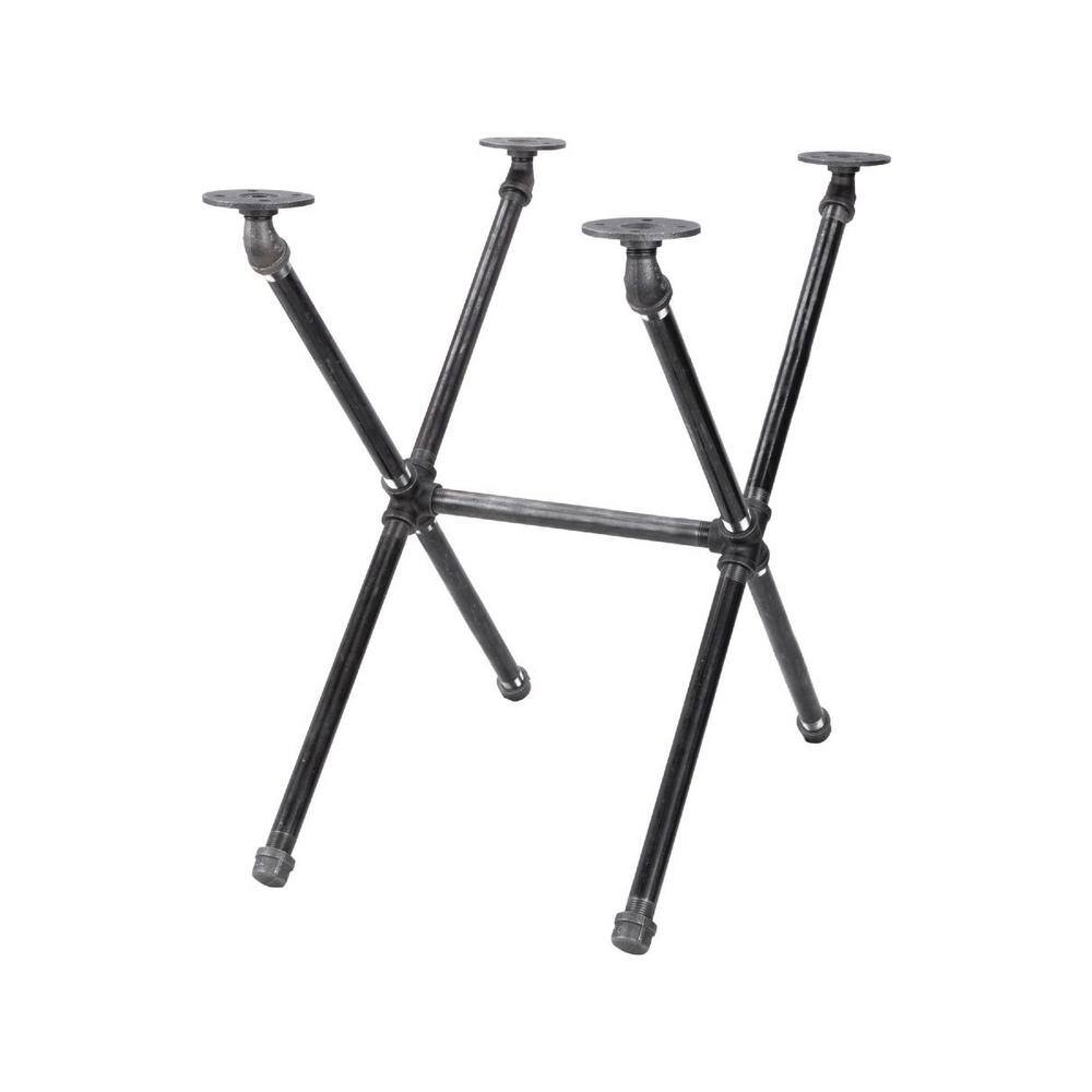 1/2 in. Black Pipe 14 in. W x 20.5 in. H Criss Cross Design End Table Kit price history on PriceWatchPro