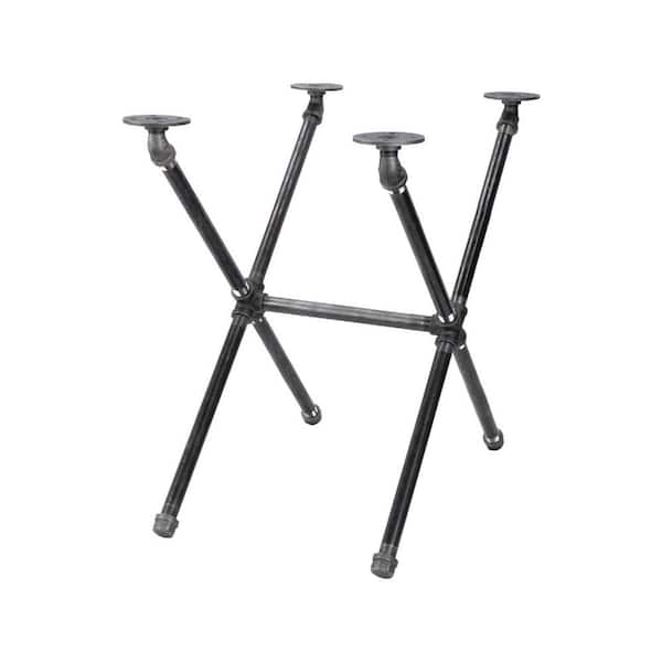 PIPE DECOR 1/2 in. Black Pipe 14 in. W x 20.5 in. H Criss Cross Design End Table Kit