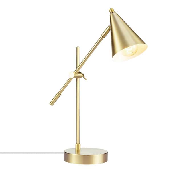 Novogratz x Globe Electric Tacoma 18 in. Matte Brass Balance Arm Desk Lamp