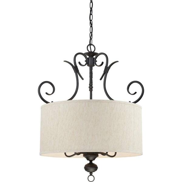 Volume Lighting Fairfield 5-Light Antique Iron Chandelier