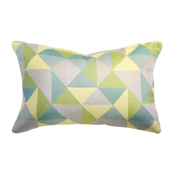 Astella Ruskin Lagoon Lumbar Outdoor Accent Throw Pillow