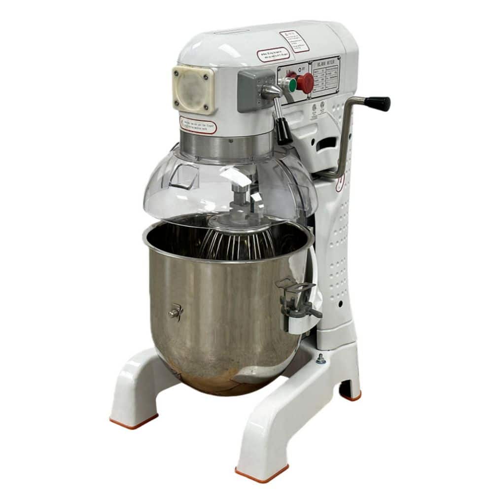 Cooler Depot Gear Driven 30 Qt. 3‑Speed White Stainless Steel