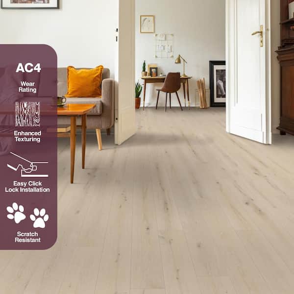 Home Decorators Collection King's Cottage Oak 12mm T x 7.56 in. W ...