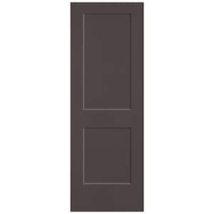 28 in. x 80 in. 2-Panel Logan Single Bore Solid Core Willow Wood Molded Composite Interior Door Slab