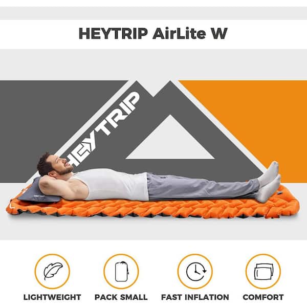 Single Ultralight Sleeping Pad with Detachable Pillowcase, Fast