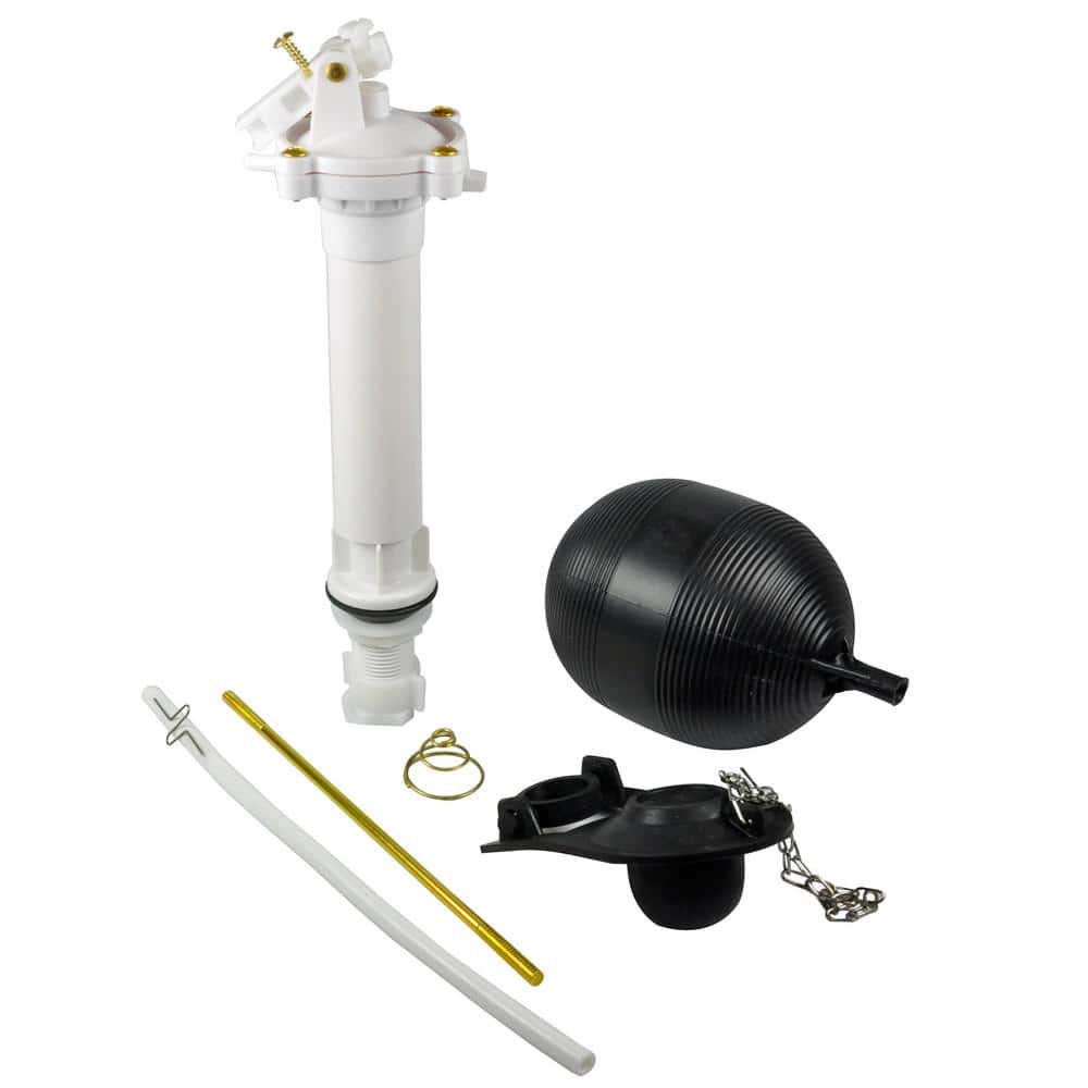 Universal Toilet Tank Repair Kit with Brass Rod and Float