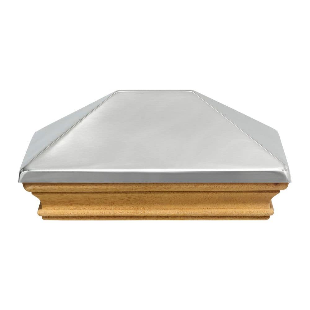 Miterless 4 in. x 6 in. Untreated Wood Flat Slip Over Fence Post Cap with S