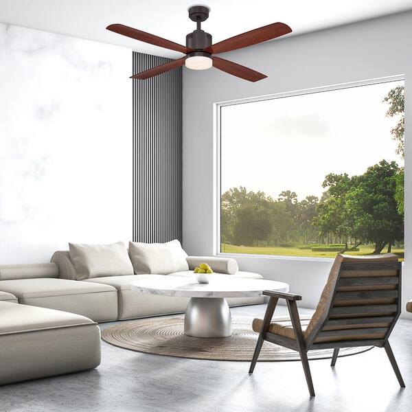 Indoor Medium Wood Ceiling Fan by  Home Decorators Collection Kitteridge 52 in 