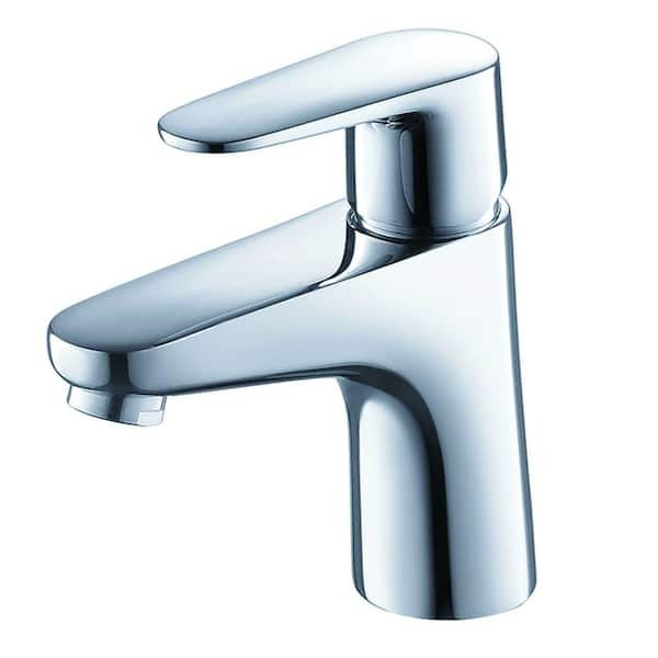 Fresca Diveria Single Hole 1-Handle Low-Arc Bathroom Faucet in Chrome