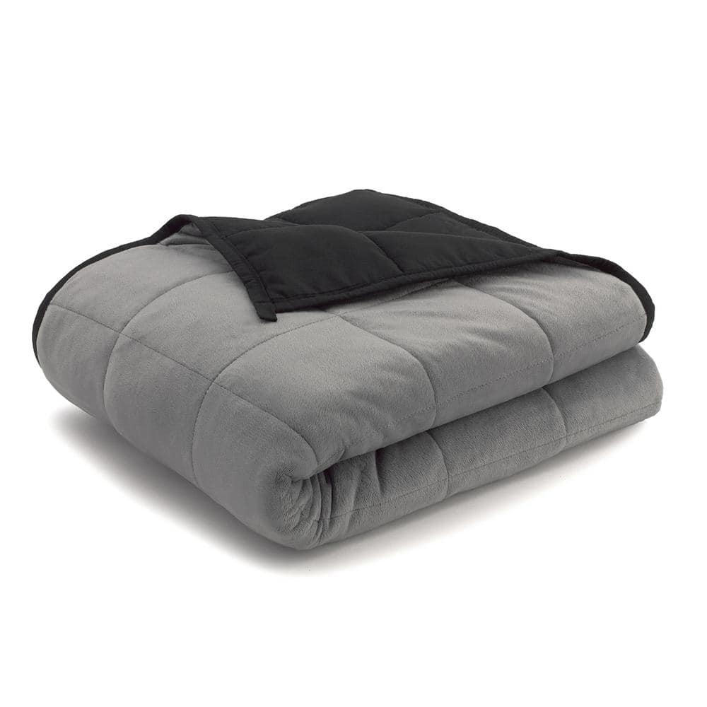 StyleWell Charcoal Gray 15 lb. Weighted Blanket WB-50×70-15C - The Home  Depot