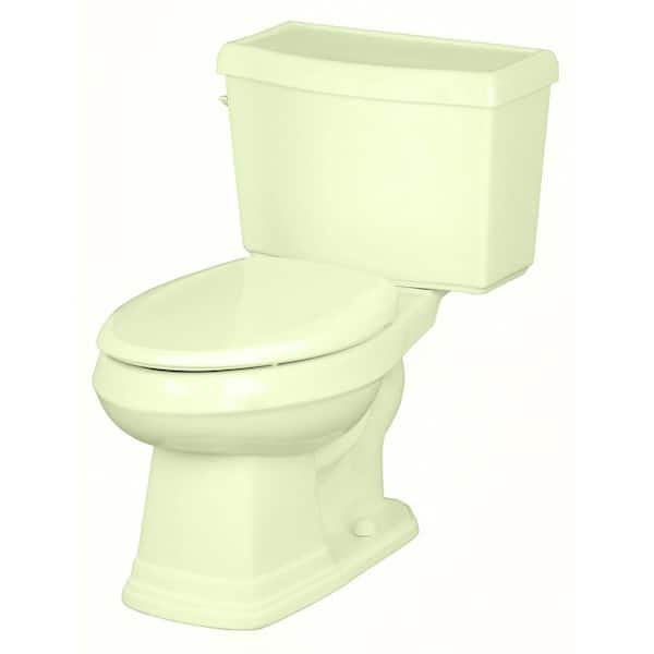 Gerber Allerton 2-Piece High Efficiency Elongated Toilet in Biscuit