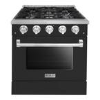 BOLD 30" 4.2 Cu. Ft. 4 Burner Freestanding All Gas Range with Gas Stove and Gas Oven in Grey Family