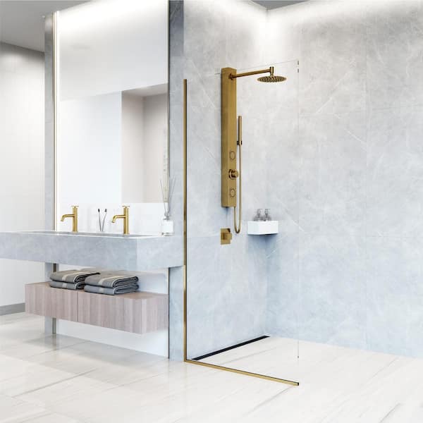 VIGO Gardenia 39 in. H x 4 in. W 2-Jet Shower Panel System with