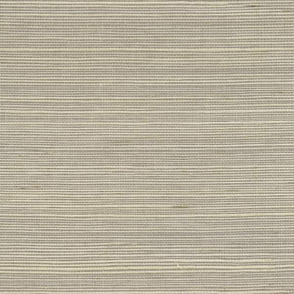 Quing Taupe Sisal Grasscloth Taupe Wallpaper Sample