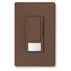 Maestro LED+ Vacancy-Only Sensor/Dimmer Switch, 150W LED, Single Pole/Multi-Location, Brown (MSCL-VP153M-BR)
