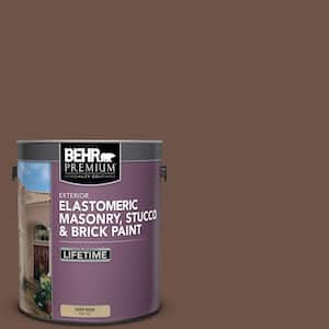 1 gal. #N230-7 Rustic Tobacco Elastomeric Masonry, Stucco and Brick Exterior Paint