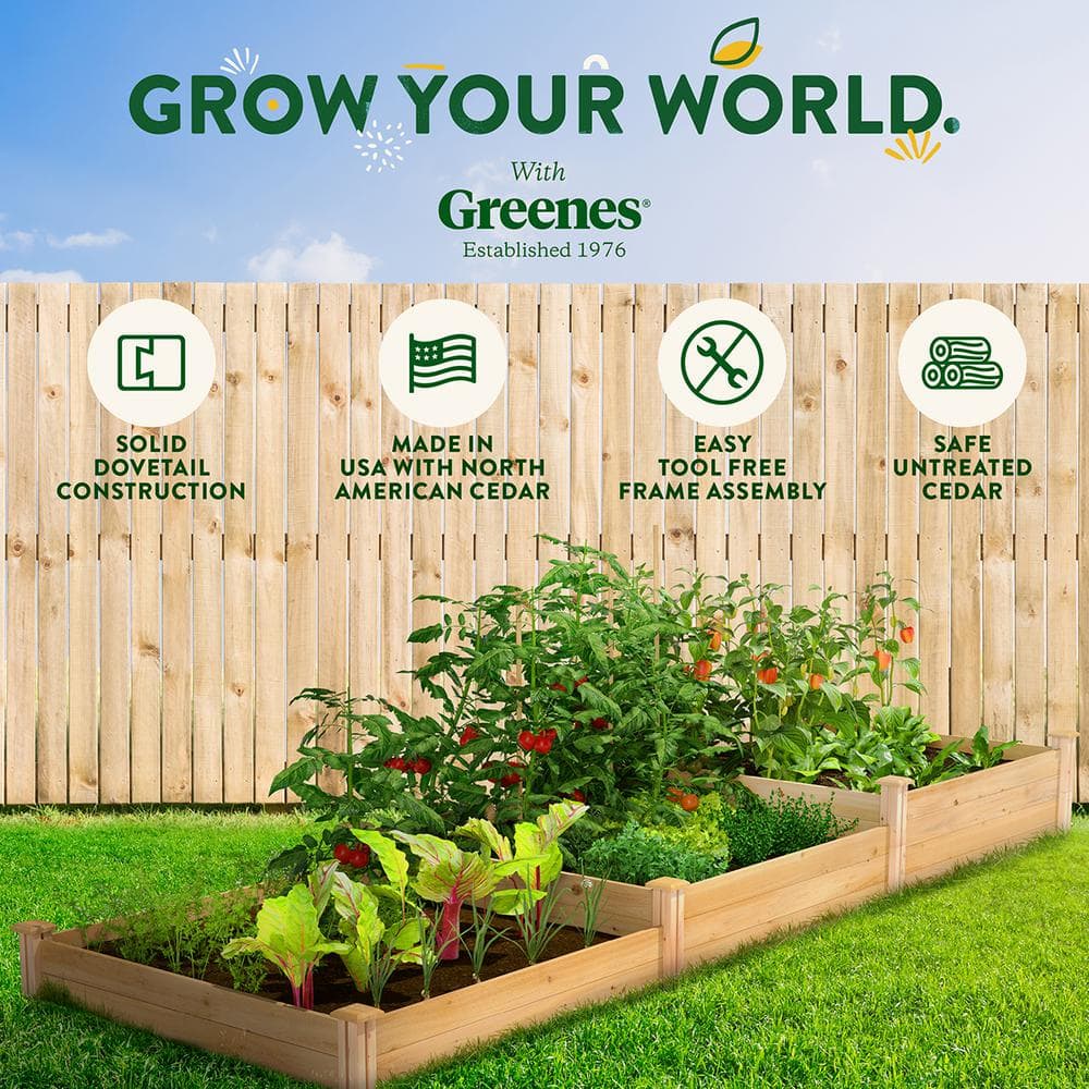 Natural Cedar Extra Large Tiered Raised Garden Bed