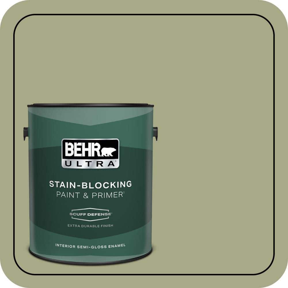 1 gal. #S360-4 Meditation Time Extra Durable Semi-Gloss Enamel Interior Paint & Primer price history on PriceWatchPro