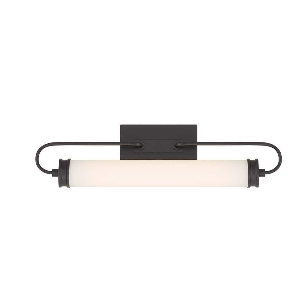 Eurofase Tellie 25.25 in. Black Integrated LED Vanity Light Bar with ...