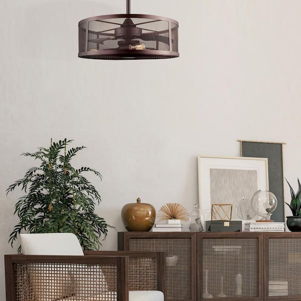 Arris 24 in. Oil Rubbed Bronze Ceiling Fan with Light Kit