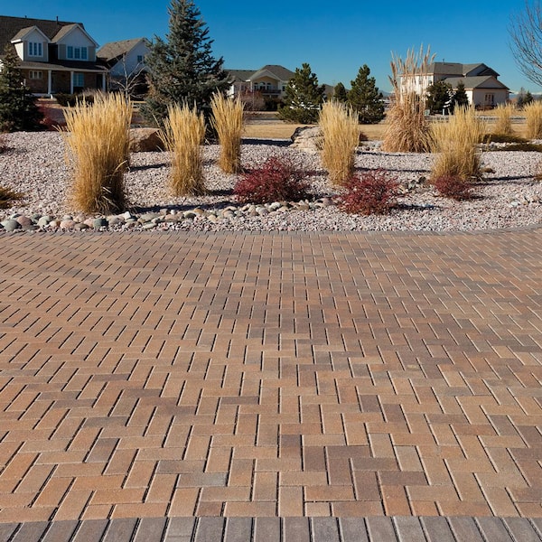 Pavestone Holland 7.87 in. L x 3.94 in. W x 2.36 in. H 60 mm Sand/Brown/Charcoal Concrete Paver (480-Piece/103 sq. ft./Pallet)