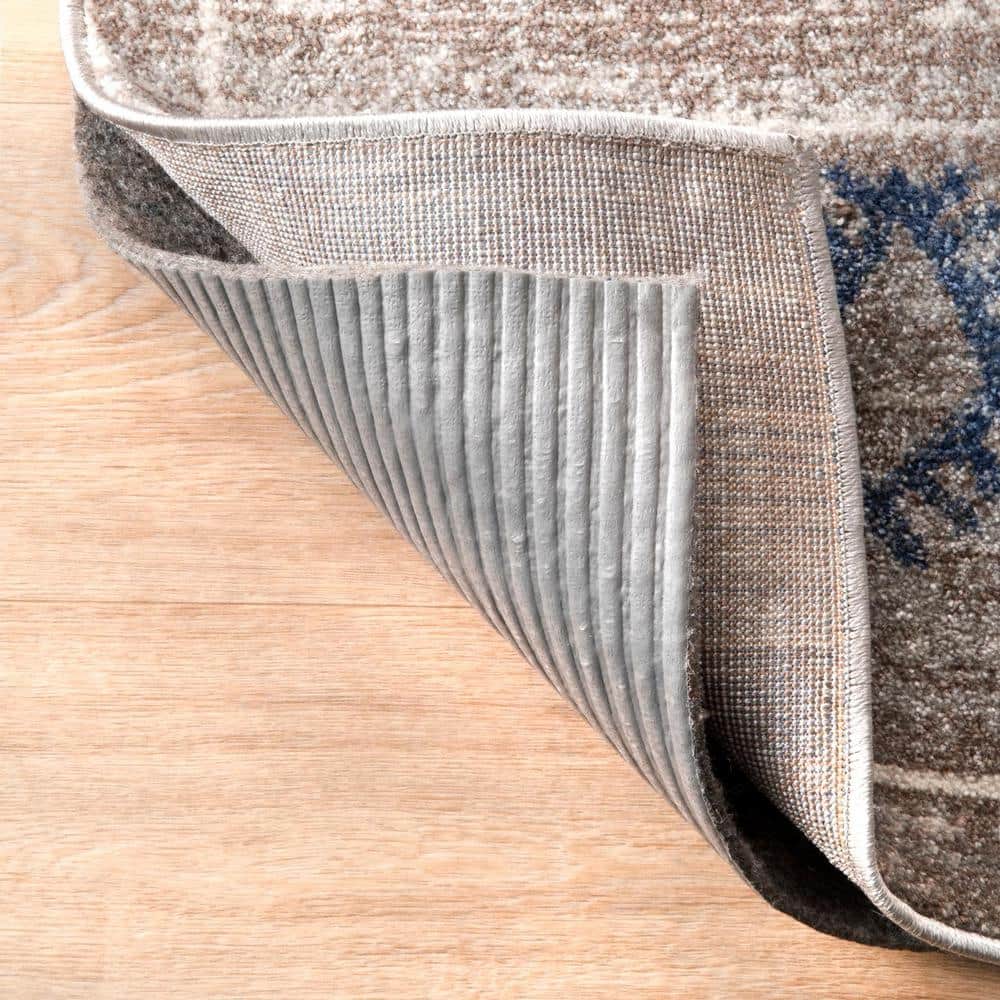 Gray 2' x 4' Non-Slip Felt and EVA Rug Pad