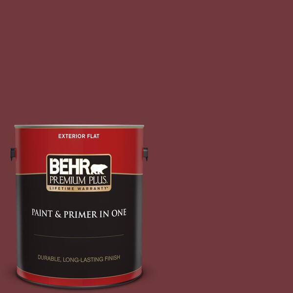 BEHR PREMIUM PLUS 1 gal. 160F7 Burnished Mahogany Flat