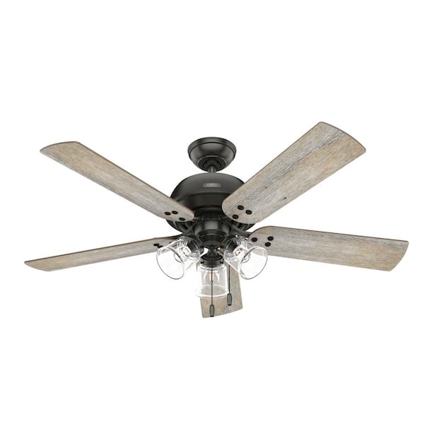 Hunter Shady Grove 52 in. Indoor Noble Bronze Ceiling Fan with Light Kit Included