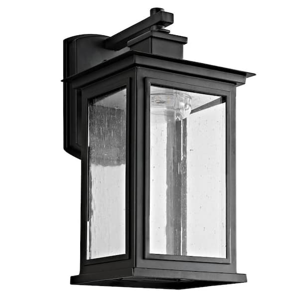 Taylen 1-Light Oil Rubbed Bronze/Black Outdoor Wall Lantern Sconce