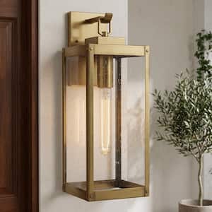Westover 1-Light Antique Brass Outdoor Wall Lantern Sconce