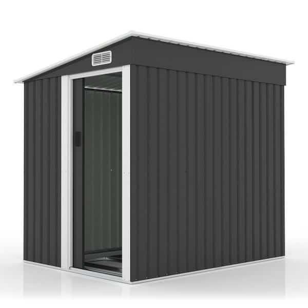 Karl home 6.7 ft. W x 4.5 ft. D Metal Garden Storage Shed with Sliding Door (30 sq. ft. )
