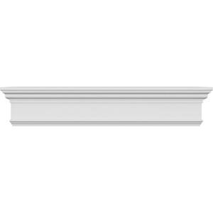 1 in. x 124 in. x 7-1/4 in. Polyurethane Crosshead Moulding with Trim