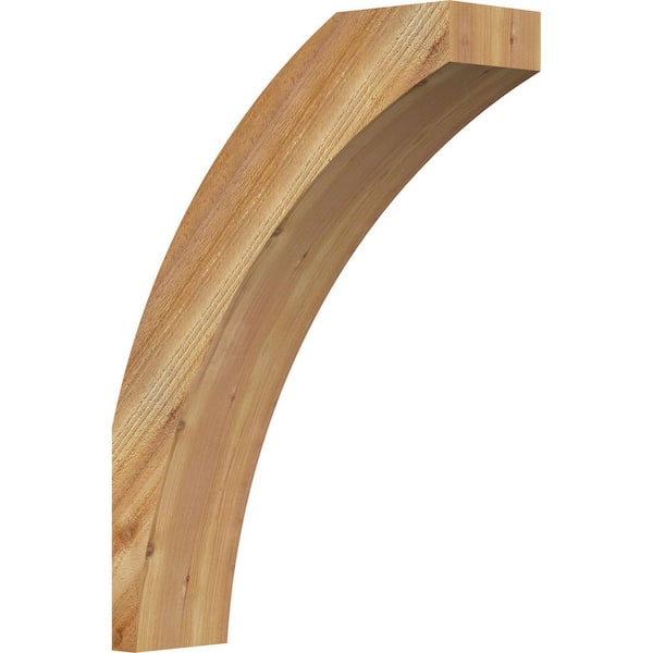 Ekena Millwork 6"W x 20"D x 28"H Thorton Rough Sawn Knee Brace, Western Red Cedar