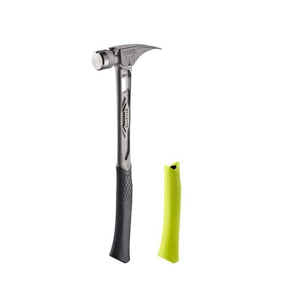 15 oz. TiBone Smooth Face with Curved Handle with Yellow Replacement Grip (2-Piece)