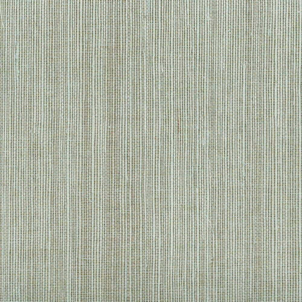 Kenneth James Barbora Aqua Grasscloth Wallpaper  36-in by 24-ft  72 sq. ft